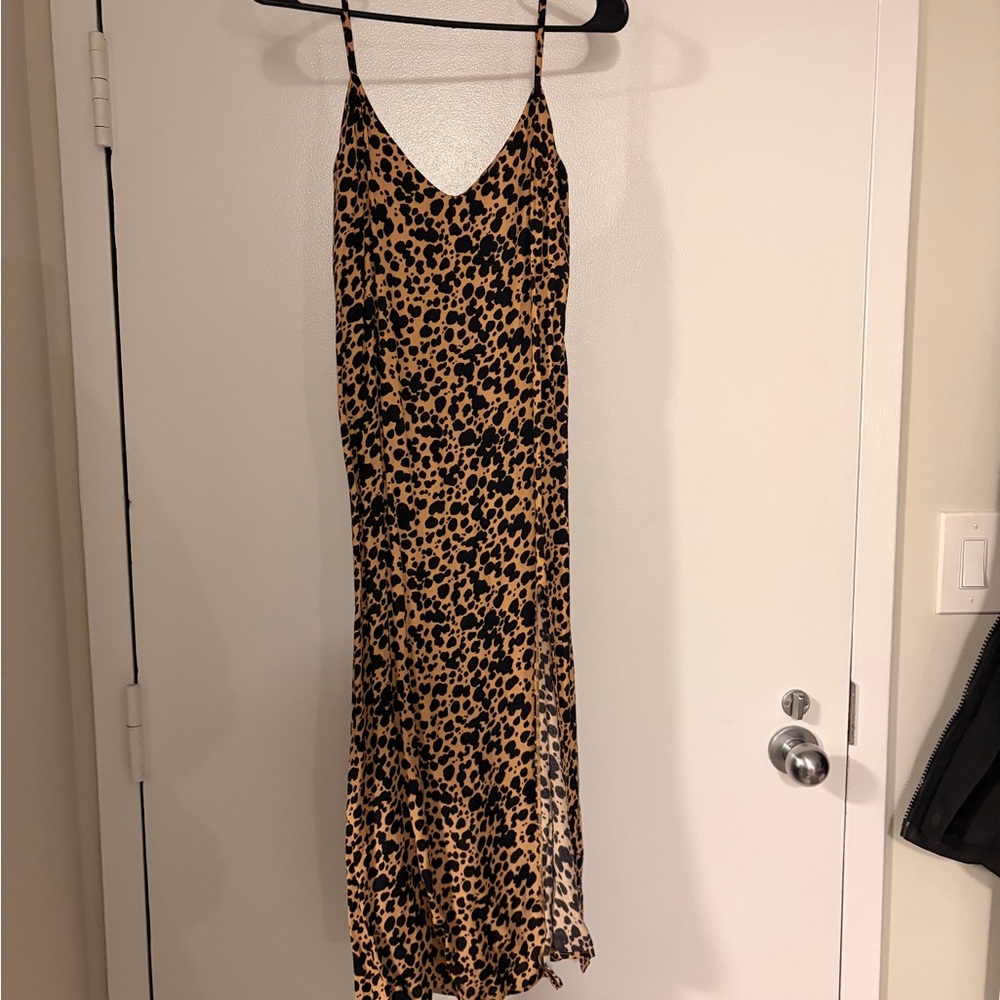 Reformation Leopard Midi Dress